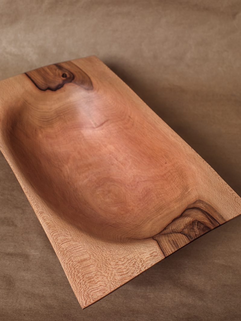 Large dogwood bowl by Paul Eisenhauer, 16 inches wide