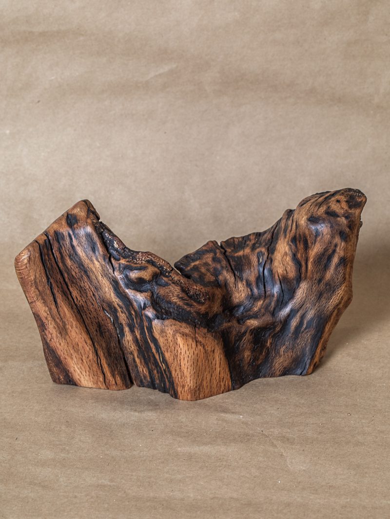 Oak wave sculpture by Paul Eisenhauer